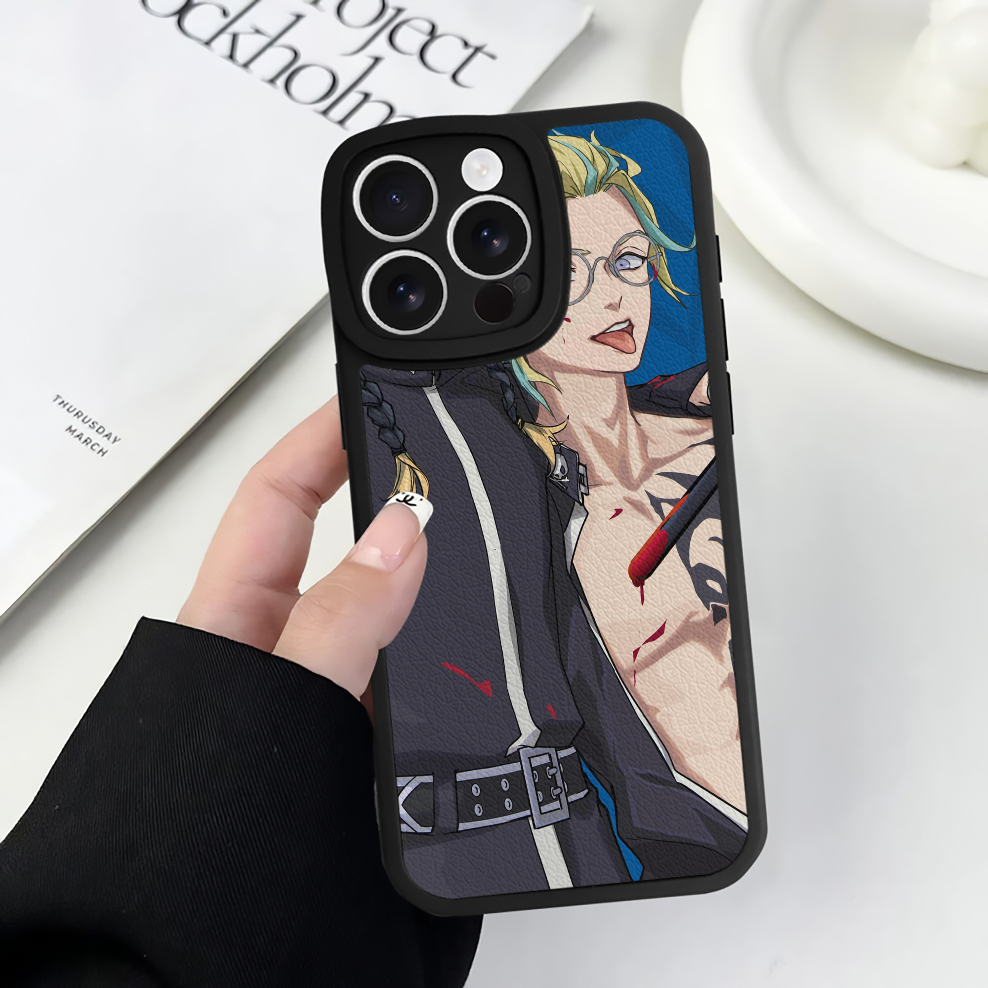 （画像用） 東京リベンジャーズ Tokyo Revengers 【iPhone 16シリーズ対応】シリコンスマホケース（レザー調） 材質：シリコン